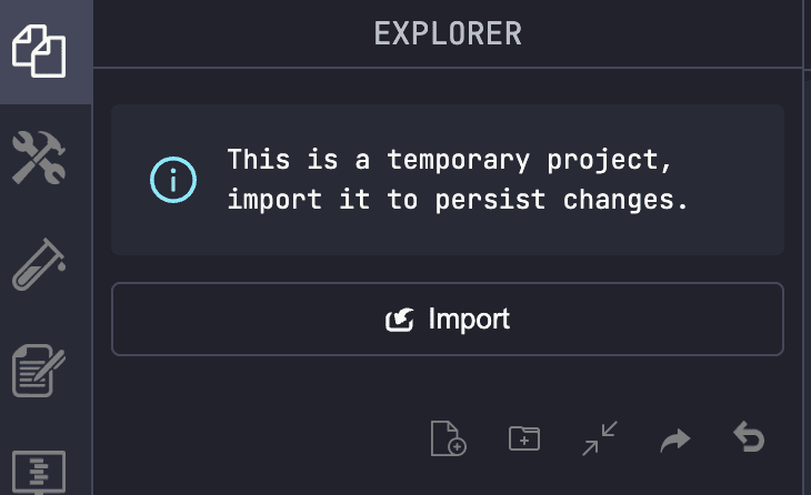 Import Hello World project