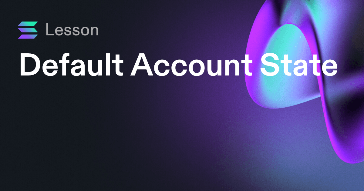 Default Account State